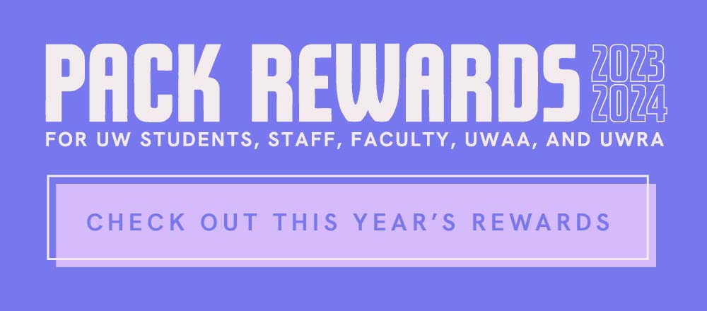 The Pack Rewards - For UW Students, staff, faculty, UWAA, and UWRA