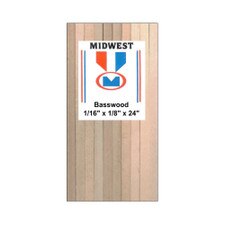 1/16"x1/8"x24" Balsa Wood