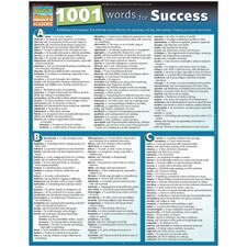 1001 Words For Success Bar Chart