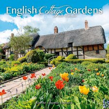 2024 English Cottage Gardens Wall Calendar