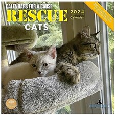 2024 Rescue Cats Wall Calendar