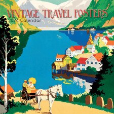 2024 Vintage Travel Posters Wall Calendar