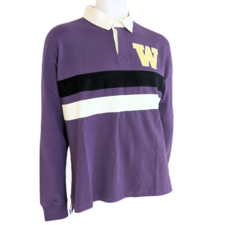 47 Brand Men's Washington Huskies Applique W Clubhouse Rugby Shirt