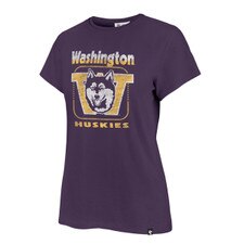 47 Brand Women's Washington Huskies Vault Dog In Stereo Frankie Tee