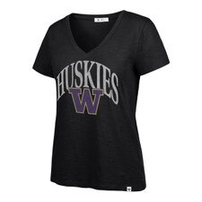 47 Brand Women's Washington Huskies W Slub V-neck Tee