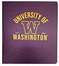 Accolade Purple U of W 1" Vinyl Binder