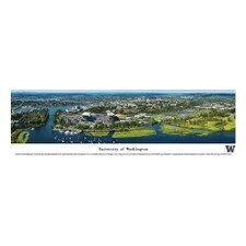 Aerial Husky Stadium Panorama Print Framed