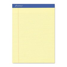 Ampad Canary Narrow Ruled Evidence Perforated Pad 50ct