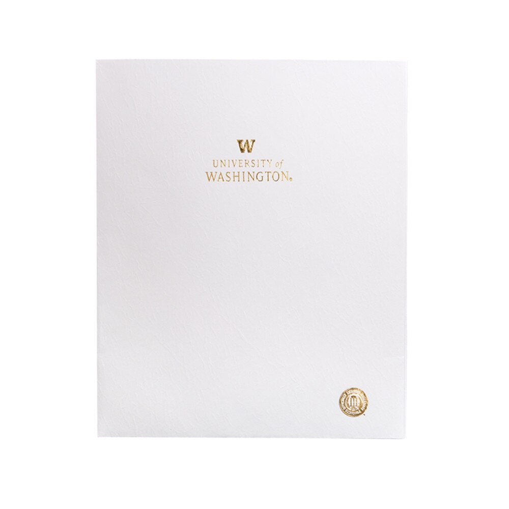 Ampad University Of Washington Signature Logo Two Pocket Paper Folder