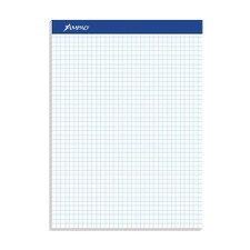 Ampad White 4x4 Quad Ruled Evidence Dual Pad 100ct