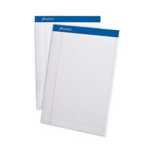 Ampad White Evidence 81/2"x113/4" Narrow Stapled Pad 50ct