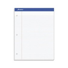 Ampad White Narrow 3 Hole Pad 100ct