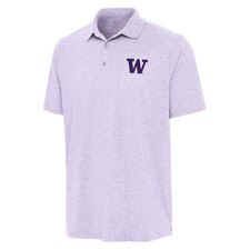 Antigua Mens Washington Huskies Par 3 Brushed Poly Polo