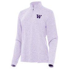 Antigua Women's Washington Huskies Mentor Brushed Poly Quarter Zip