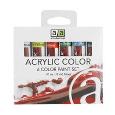 Art Advantage 6 Color 12ml Acrylic Paint Set