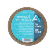 Art Alternatives Brown 2"x 75' Gummed Kraft Paper Tape