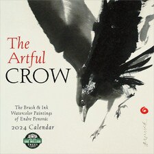 Artful Crow Wall Calendar 2024