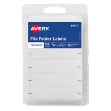 Avery White File Folder Labels 2 3/4x5/8 156-pack