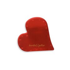 Banded Red Velvet Crush Heart Claw Clip