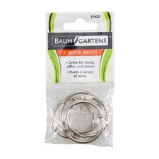 Baumgartens 1" Book Rings 4 Count