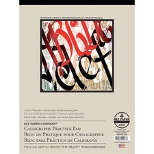 Bee Paper 16lb Calligraphy Practice Pad 50 Sheet 9"x12"