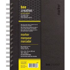 Bee Paper 5.5" x 8" 110 lb. 50 Sheet Marker Journal