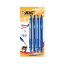 Bic Atlantis Velocity 1.6mm Bold Ballpoint Pen 4ct
