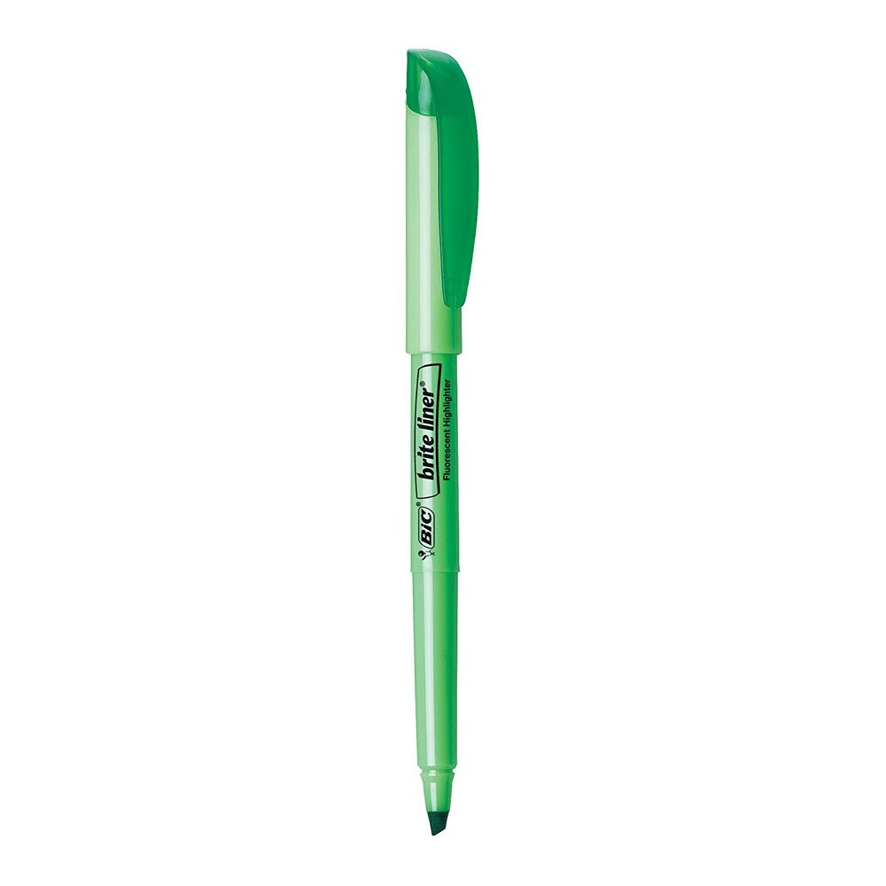 Bic Brite Liner Fluorescent Highlighter Green