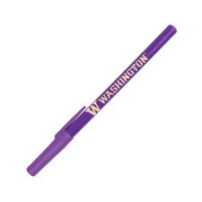 Bic Round Stic Purple Washington Ballpoint Pen with Cap
