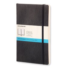 Black Large Dotted Soft Cover Classic Notebook