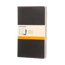 Black Large Ruled Cahier Journal