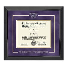 Church Hill Purple Suede Gold W U of W University of Washington Spirit Eclipse Diploma Frame