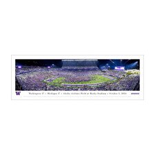 Blakeway Husky Stadium Washington Huskies vs. Michigan 2024 Field Rush Panorama In Tube