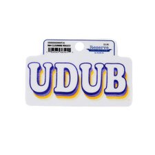 Blue 84 UDUB Bubble Clounine Sticker