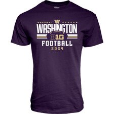 Blue 84 Unisex Washington Huskies Big Ten 2024 Inaugural Season B1G Football Tee