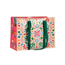 Blue Q Flower Folk Shoulder Tote