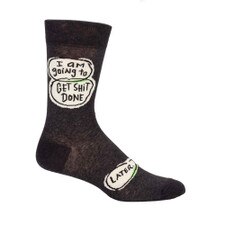 Blue Q Get Shit Done Men's Socks Right Side