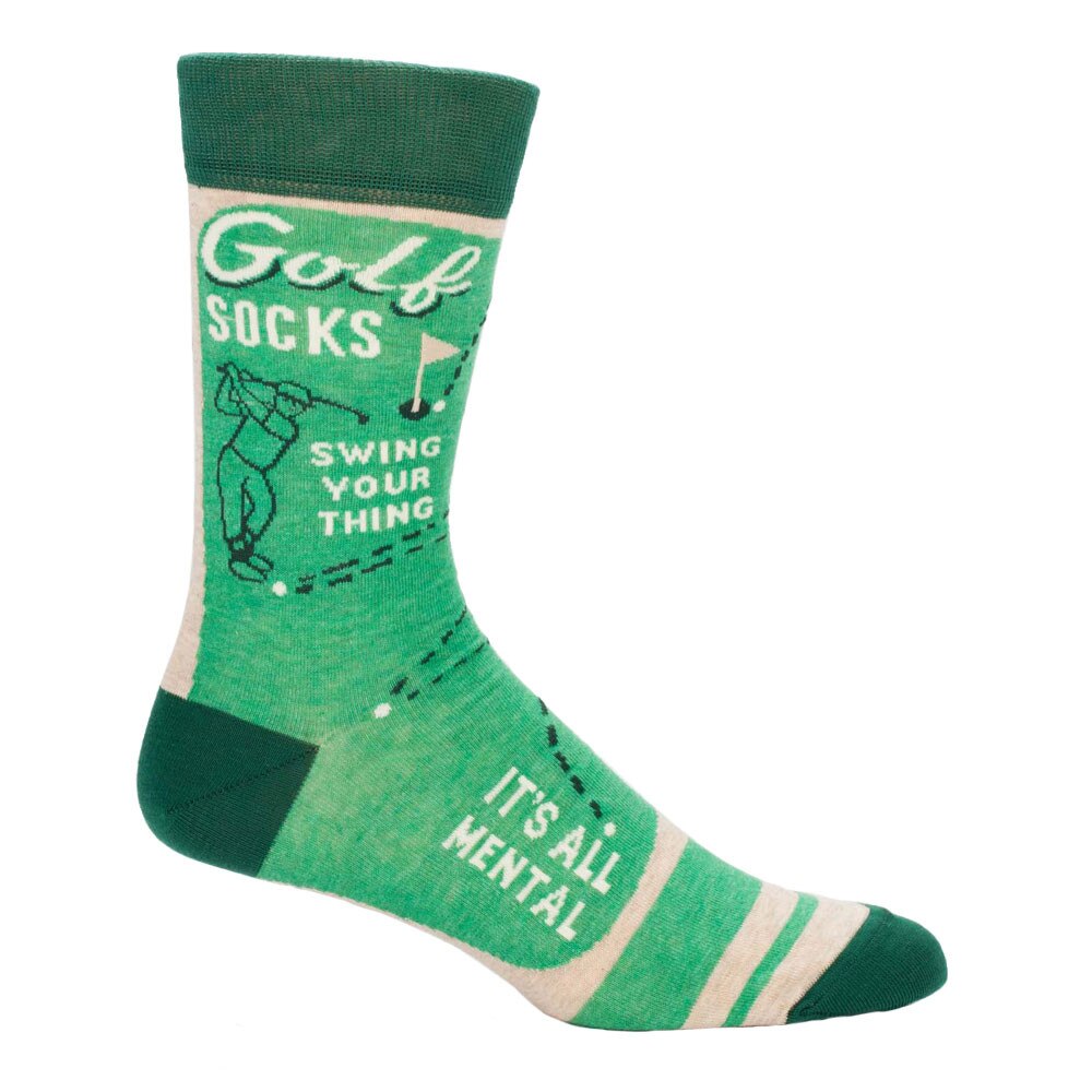 Blue Q Golf Crew Sock - Front Side