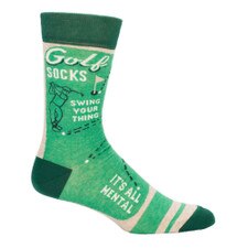 Blue Q Golf Crew Sock - Front Side