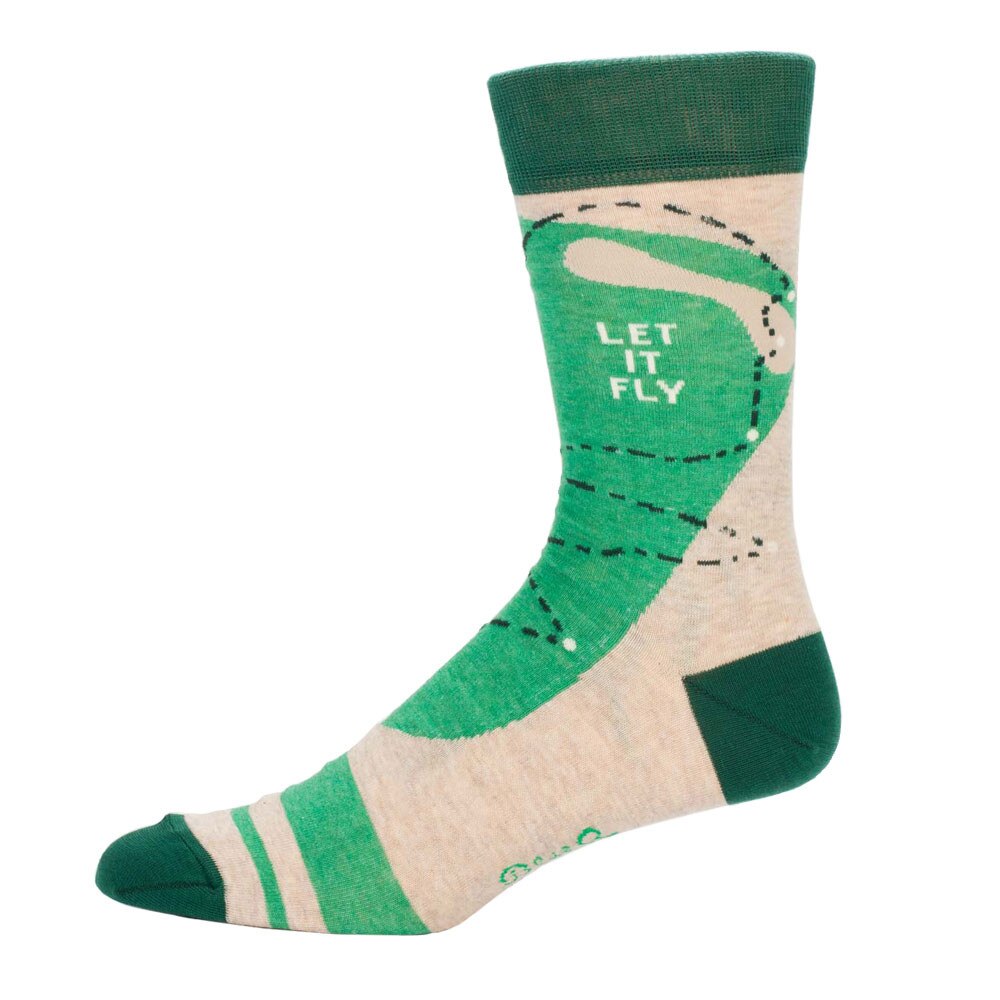 Blue Q Golf Crew Sock - Back Side