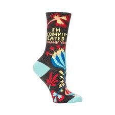 Blue Q I'm Complicated Women's Crew Socks