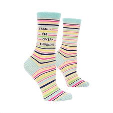 Blue Q Shhh I'm Over-Thinking Women's Crew Socks