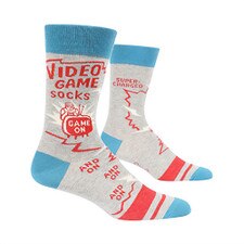 Blue Q Video Game Men's Crew Socks