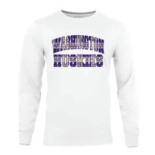 Boxercraft Men's Washington Huskies Plaid Print Long Sleeved Tee