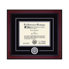 Church Hill Black Purple UW University of Washington Huskies Seal Lasting Memories Academy Diploma Frame