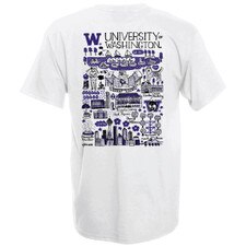 Camp David Unisex Washington Huskies Julia Gash Short Sleeve Tee