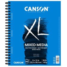 Canson XL Mix Media Spiral Bound Pad 60 Sheets