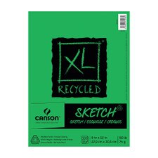 Canson XL Sketch Pad Recycled Spiral Bound 9"x12"
