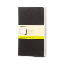 Cashier Journal Large Plain Black Soft