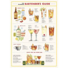 Cavallini & Co. 20" x 28" Bartender's Guide Wrap